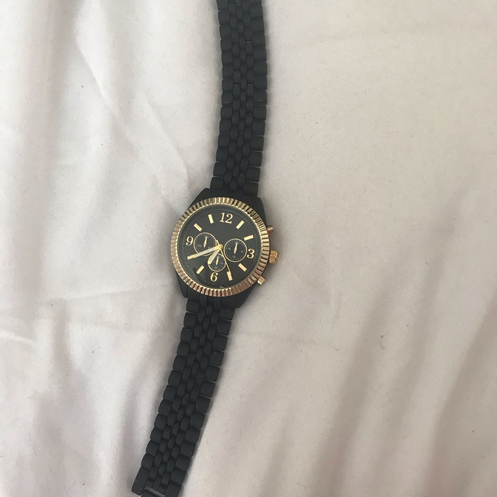 Black and Gold Watch